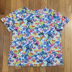 LOFT Women’s Fruit Floral T-Shirt Size M